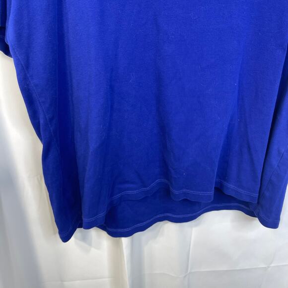 Chico's Tee shirt T blouse top women's 16 blue bright half sleeve soft comfy - Picture 7 of 12